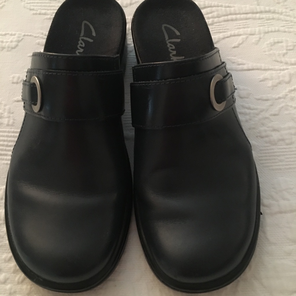 Clarks Women's Navy Blue Mule Clogs - Size 6